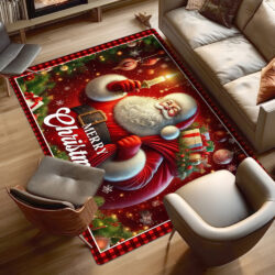 Santa Claus Merry Christmas Rug VTM645R