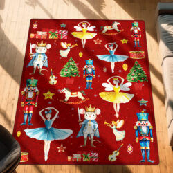 Nutcracker Christmas Rug TQN4246R